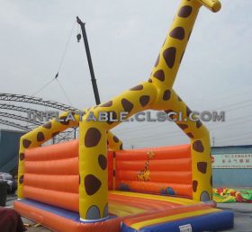 T2-446 Giraff uppblåsbar trampolin