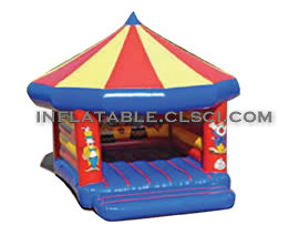 T2-463 Clown uppblåsbar trampolin