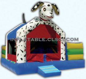 T2-744 Hunduppblåsbar trampolin