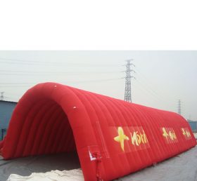Tent1-364 Röd uppblåsbar tunnel tält