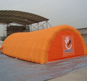 Tent1-373 Orange uppblåsbart tält