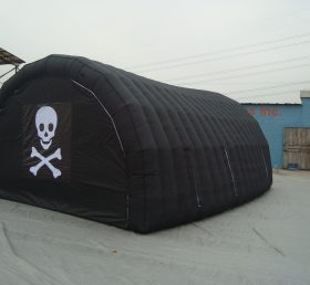 Tent1-384 Svart uppblåsbart tält