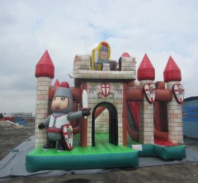 T2-3306 Glad clown uppblåsbar slott
