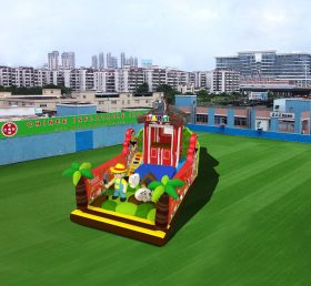 T6-458 Farm jätte uppblåsbar nöjespark barn trampolin lekplats