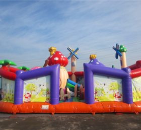 T6-460 Farm jätte uppblåsbar nöjespark barns markbarriär spel