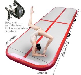 AT1-039 Airtrack tumbling luftkudde uppblåsbar gymnastik golv trampolin elektrisk luftpump hem/träning/cheerleading/strand