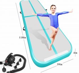 AT1-045 Uppblåsbar gymnastikluftkudde rullning luftkudde golv trampolin elektrisk luftkudde hem/träning/cheerleading/strand