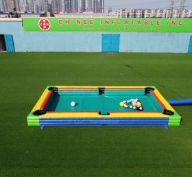 IS11-005 Uppblåsbara fotboll snooker uppblåsbara mänskliga biljardbord spel