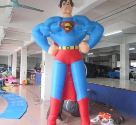 Cartoon2-081 Superman Super Hero Uppblåsbar Tecknad