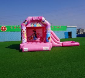T2-1509 Utomhus barn pullover prinsessa rosa trampolin slott kombination