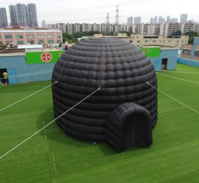 Tent1-415B Jätte utomhus svart uppblåsbar kupol tält