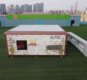 Tent1-804 Avtagbar uppblåsbar struktur militär utbildning tält med vägg uppblåsbara hus