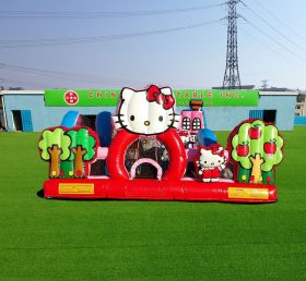 T2-4090 Hello Kitty småbarnsstad uppblåsbar lekpark