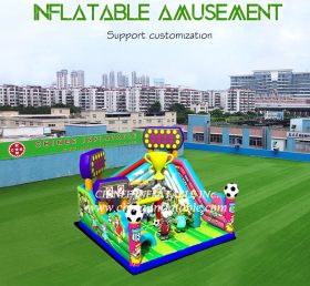 T6-482 Sportstil jätte uppblåsbar nöjespark uppblåsbar elastisk leksak
