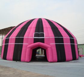 Tent1-370B Svart rosa uppblåsbar kupol