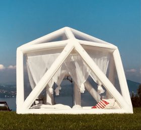 Tent1-5018 Transparent bubbelhus uppblåsbart tält campinghus