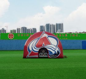 Tent1-4209 Anpassad uppblåsbar logotyp vägg-gå igenom tunneln-hockey flapping