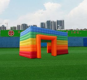 Tent1-4321 Rainbow uppblåsbar kub tält