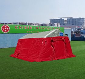 Tent1-4367 Rött medicinskt tält