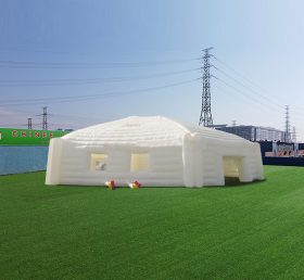 Tent1-4463 Stor vit hexagonal uppblåsbar yurt för sport och sammankomster
