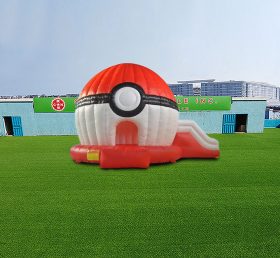 T2-4443 Poped Castle med en glid av Pokémon Pokeball